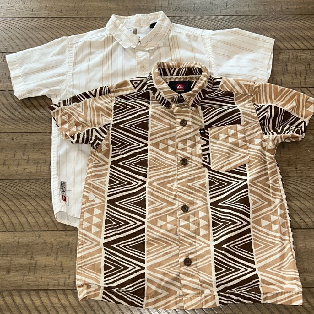 2 QuikSilver🏄🏻‍♀️Beach🏖️Camp🏕️ Shirts Unisex Double Deal ⚽️ surf 🏄🏼‍♂️